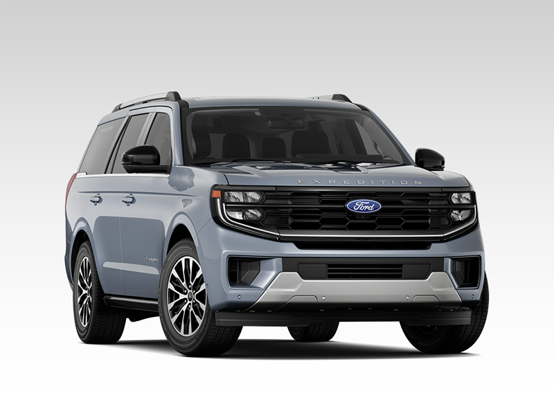 Front three-quarter view of a 2025 Ford Expedition® Platinum® SUV